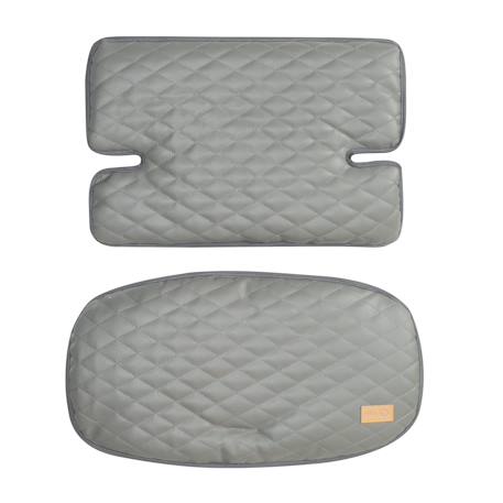 Roba - Coussins Matelassés En Cuir Pu Déperlant Pour Chaises Hautes Sit Up Gris Pierre