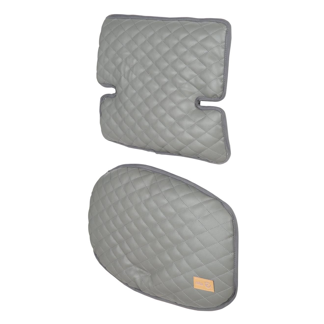 Coussins Matelassés En Cuir Pu Déperlant Pour Chaises Hautes Sit Up Gris Pierre (Roba) - Image 2