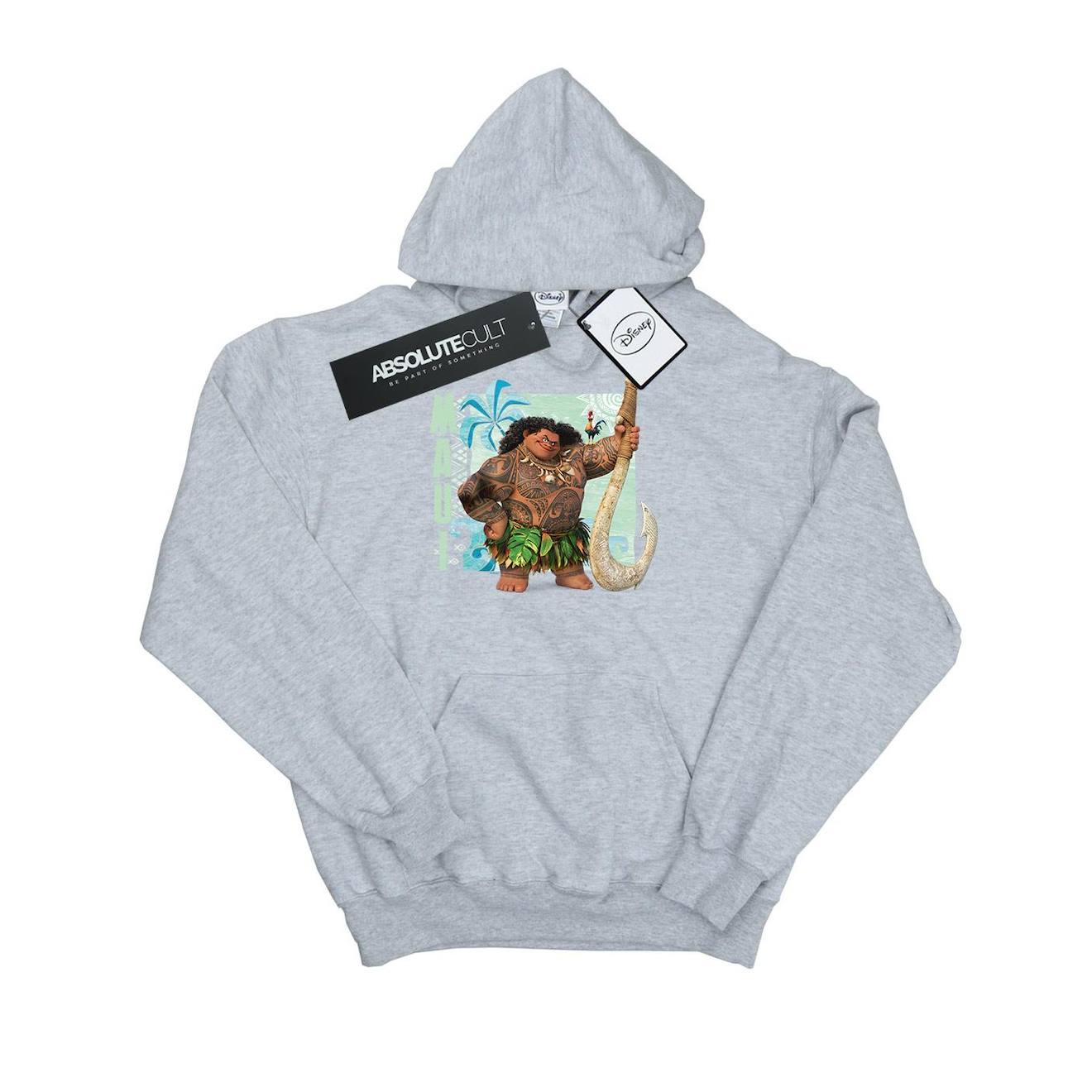 Sweat À Capuche Coton Disney Gris Chiné