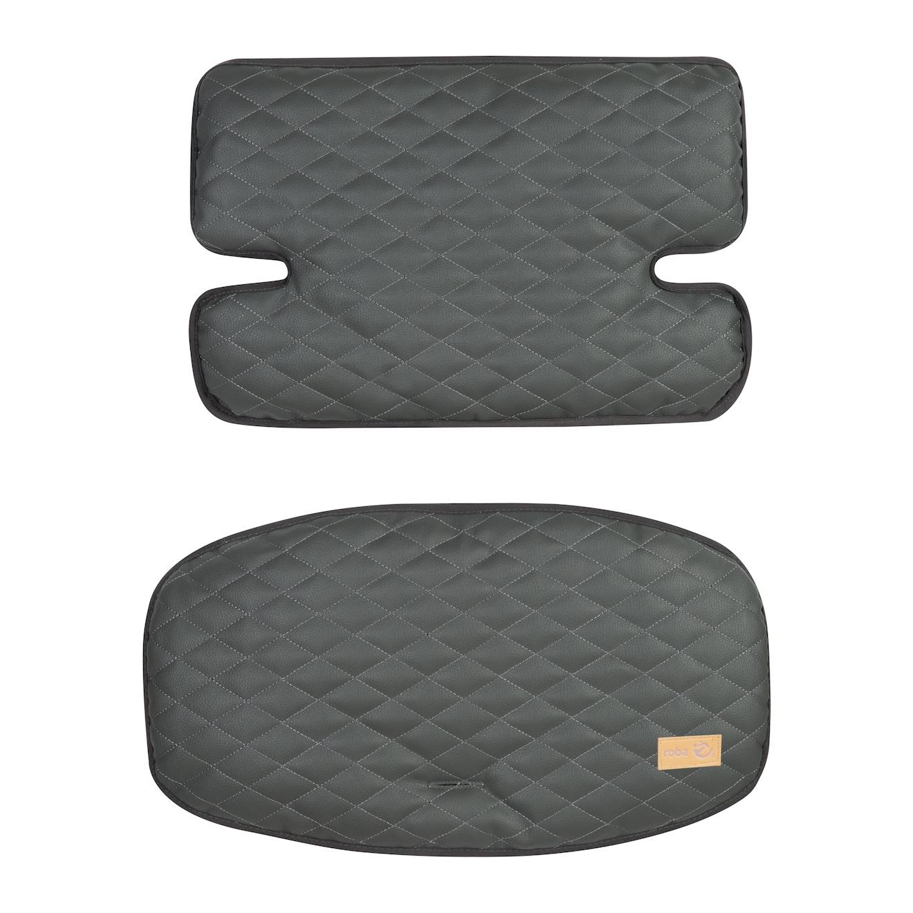 Coussins Matelassés En Cuir Pu Déperlant Pour Chaises Hautes Sit Up Anthracite