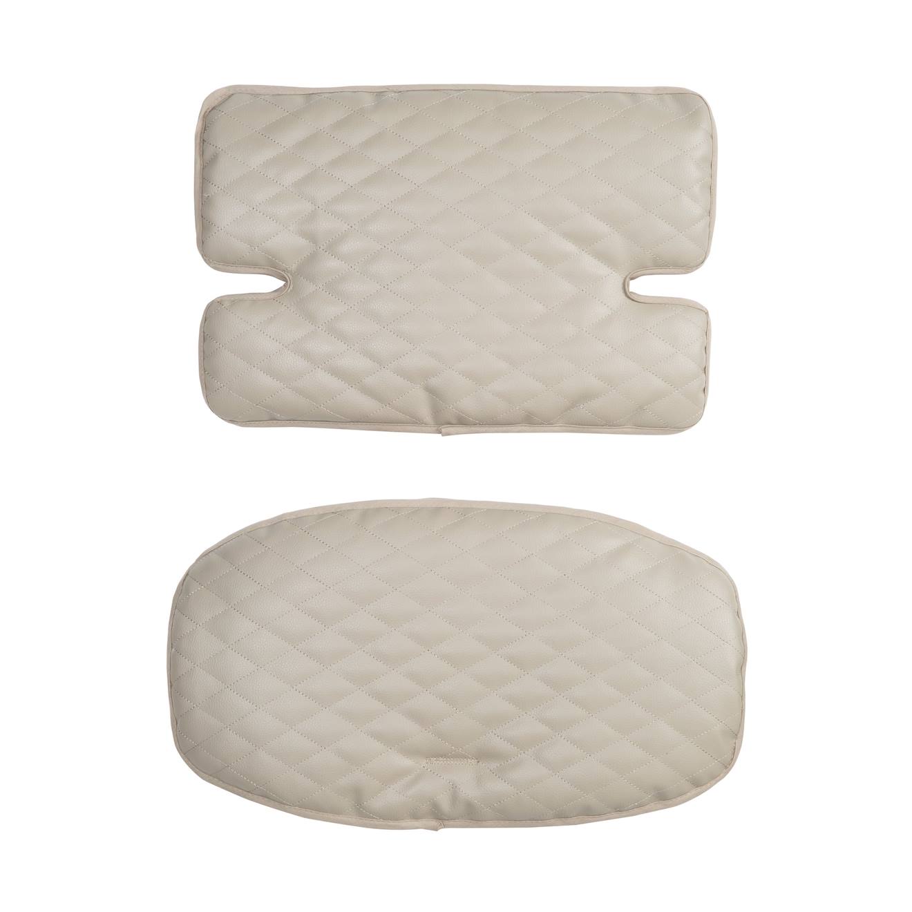Coussins Matelassés En Cuir Pu Déperlant Pour Chaises Hautes Sit Up Grège