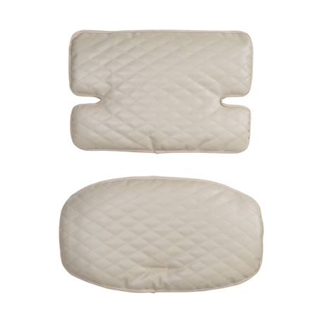 Roba - Coussins Matelassés En Cuir Pu Déperlant Pour Chaises Hautes Sit Up Grège