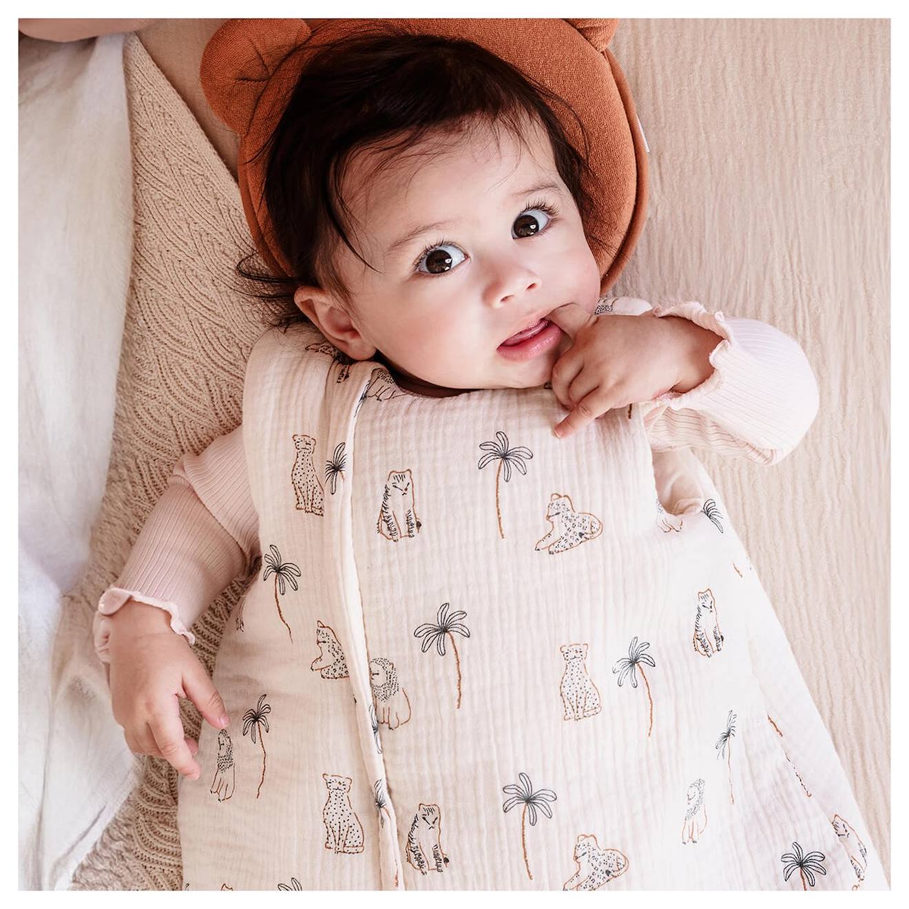 Gigoteuse Naissance Hiver Imprimé Fauves (Candide) - Image 1