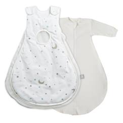 Linge de maison et décoration-Linge de lit bébé-Lot de 2 gigoteuses avec et sans manches safe asleep® air plus