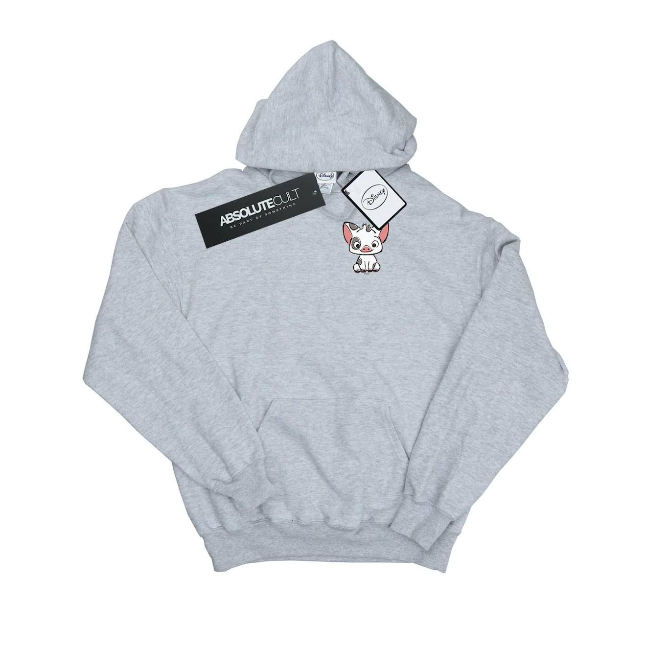 Sweat À Capuche Coton Disney Gris Chiné