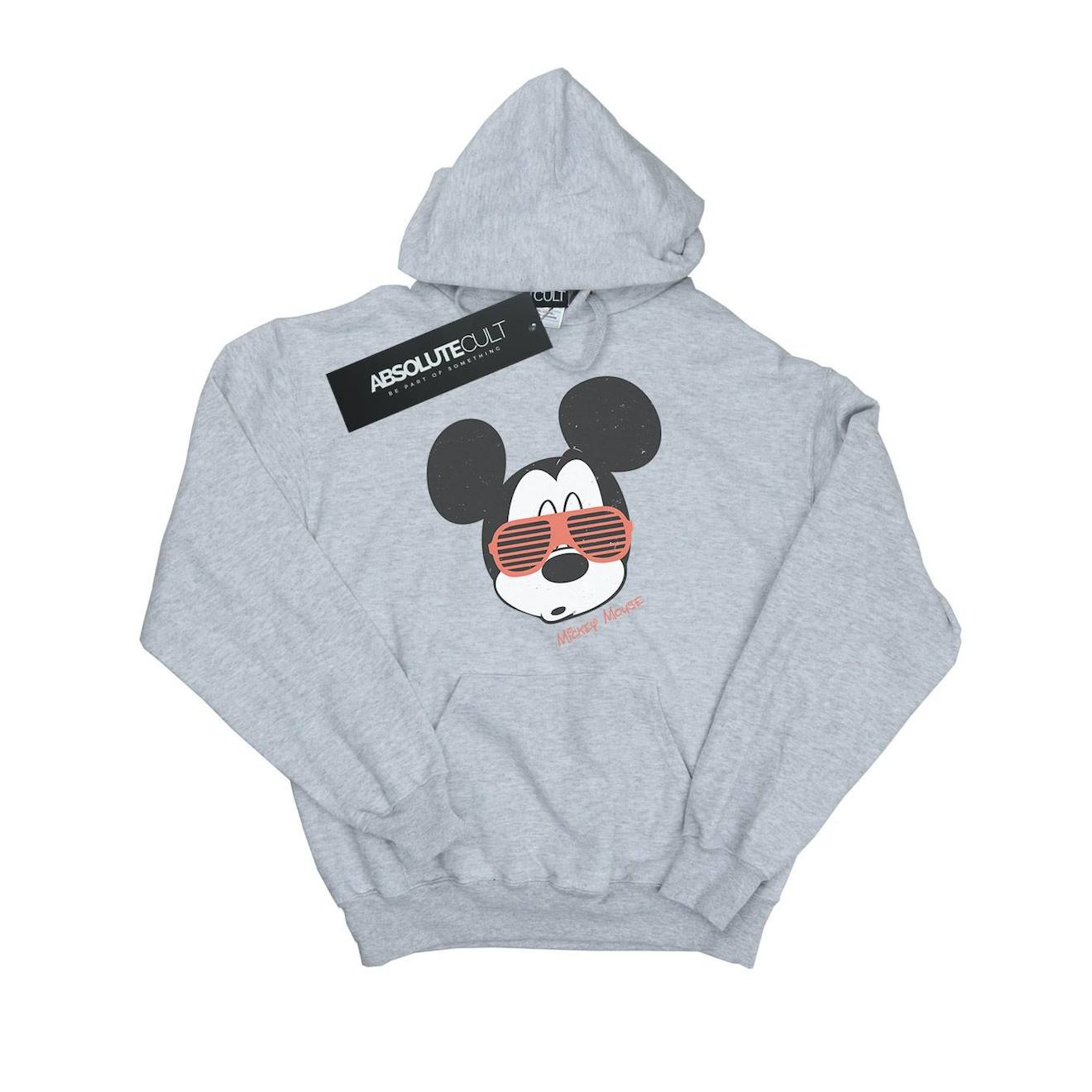 Sweat À Capuche Coton Disney Gris Chiné