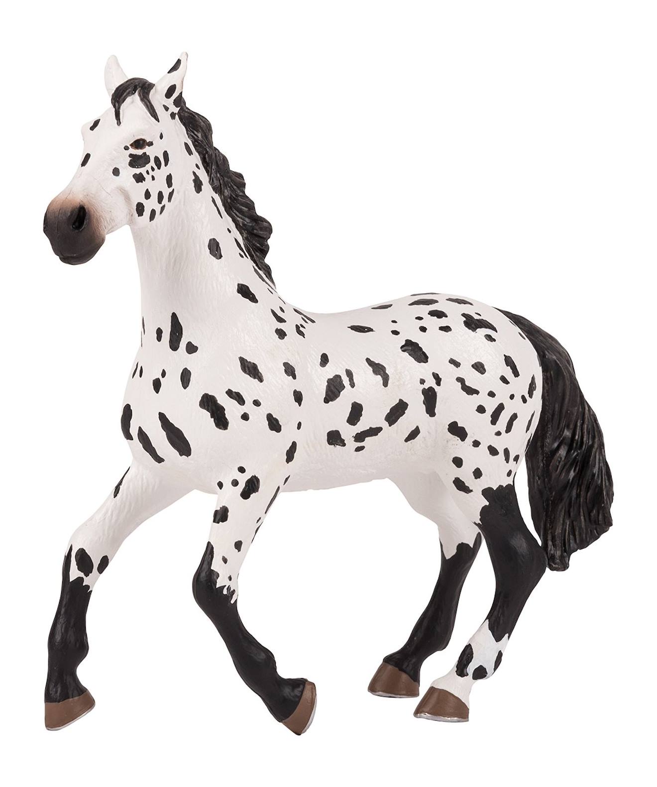 Figurine Grand Cheval Appaloosa Blanc