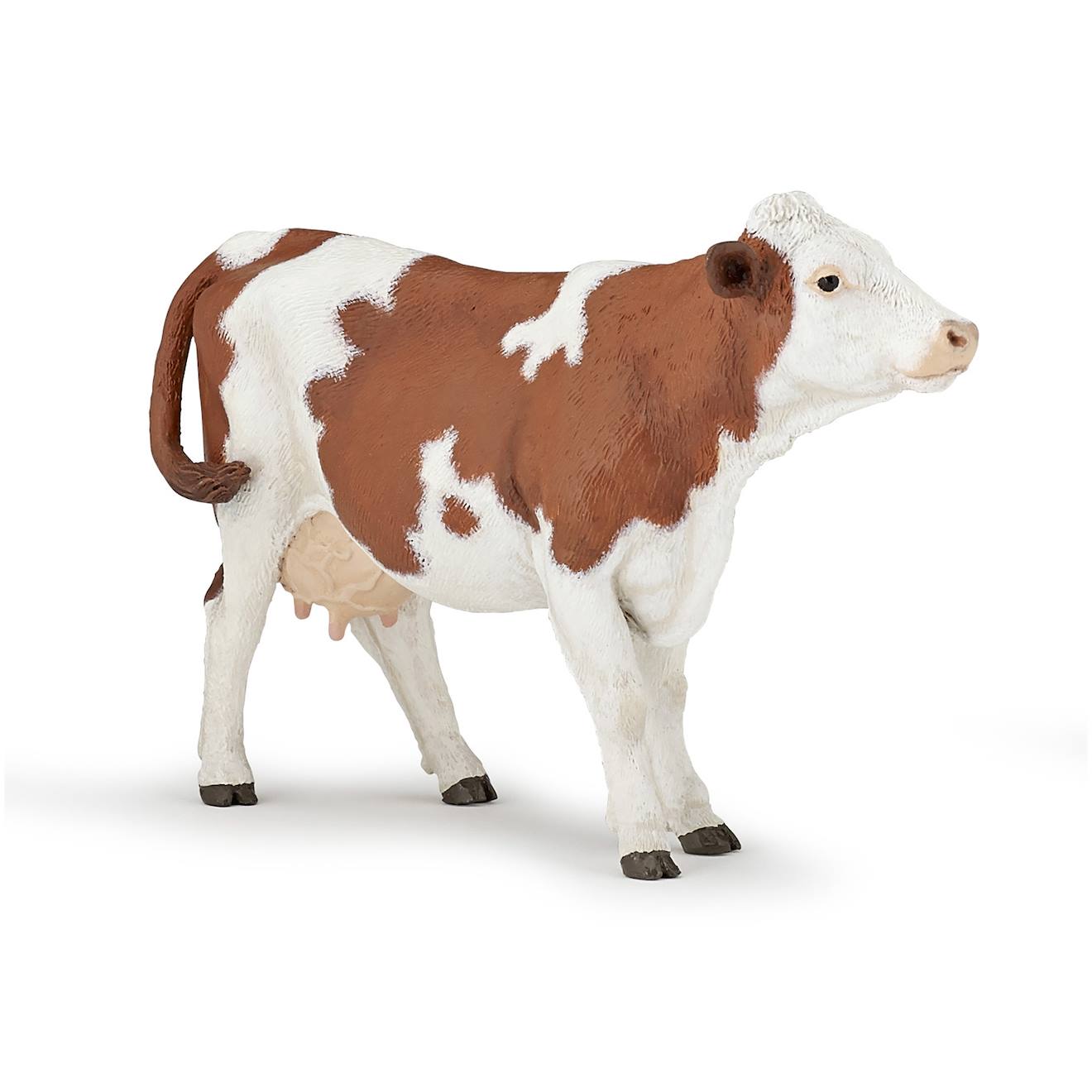 Figurine Vache Montbéliarde Marron