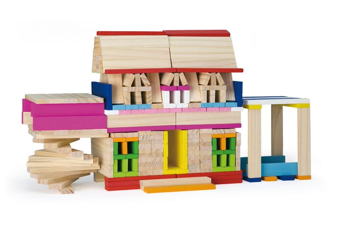 Baril De 250 Planchettes En Bois Bleu