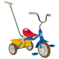 Jouet-Tricycle métal avec canne et benne