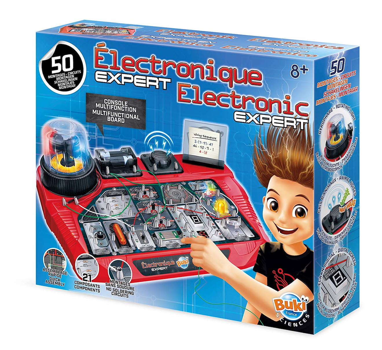 Électronique Expert Bleu