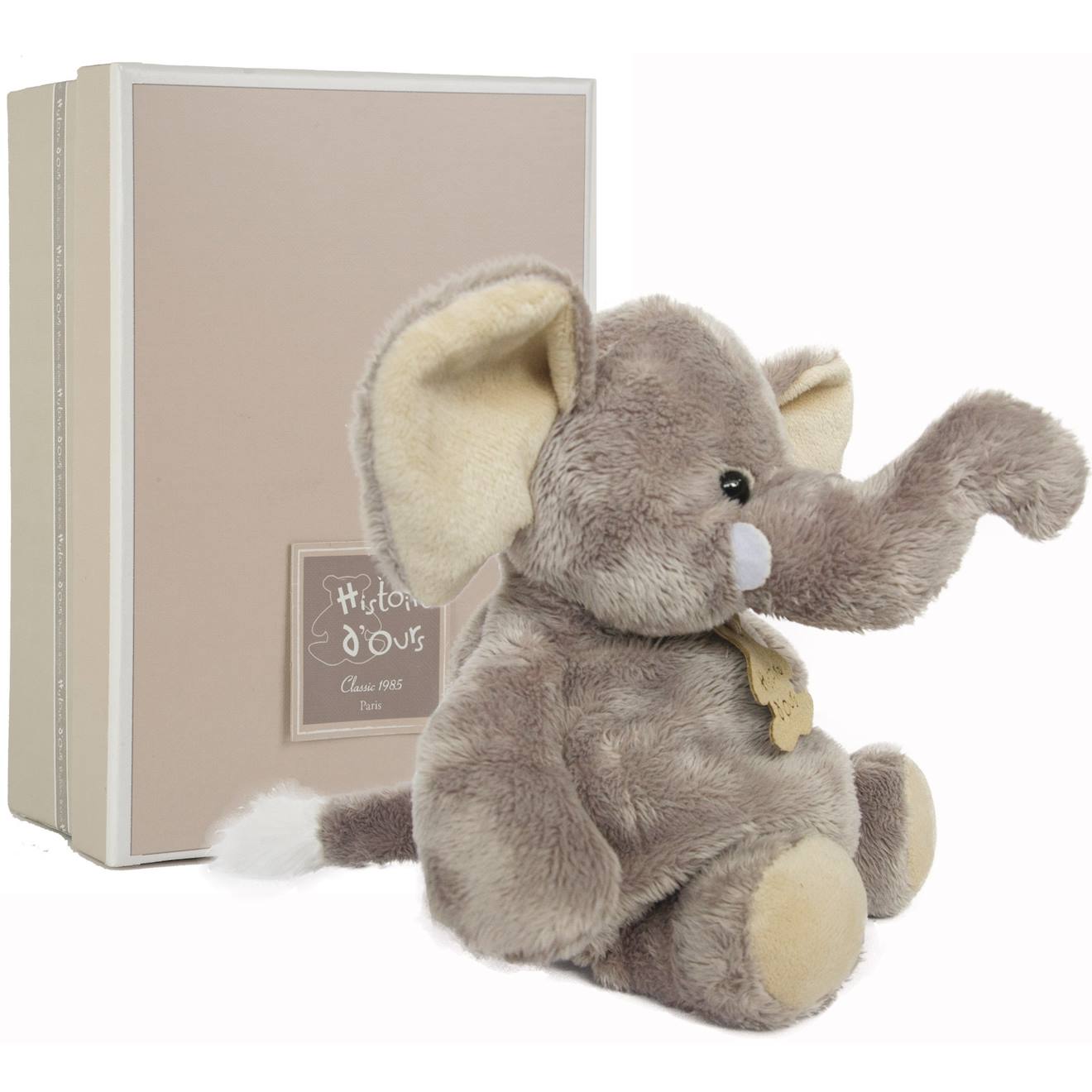 Peluche Éléphant 23 Cm Gris