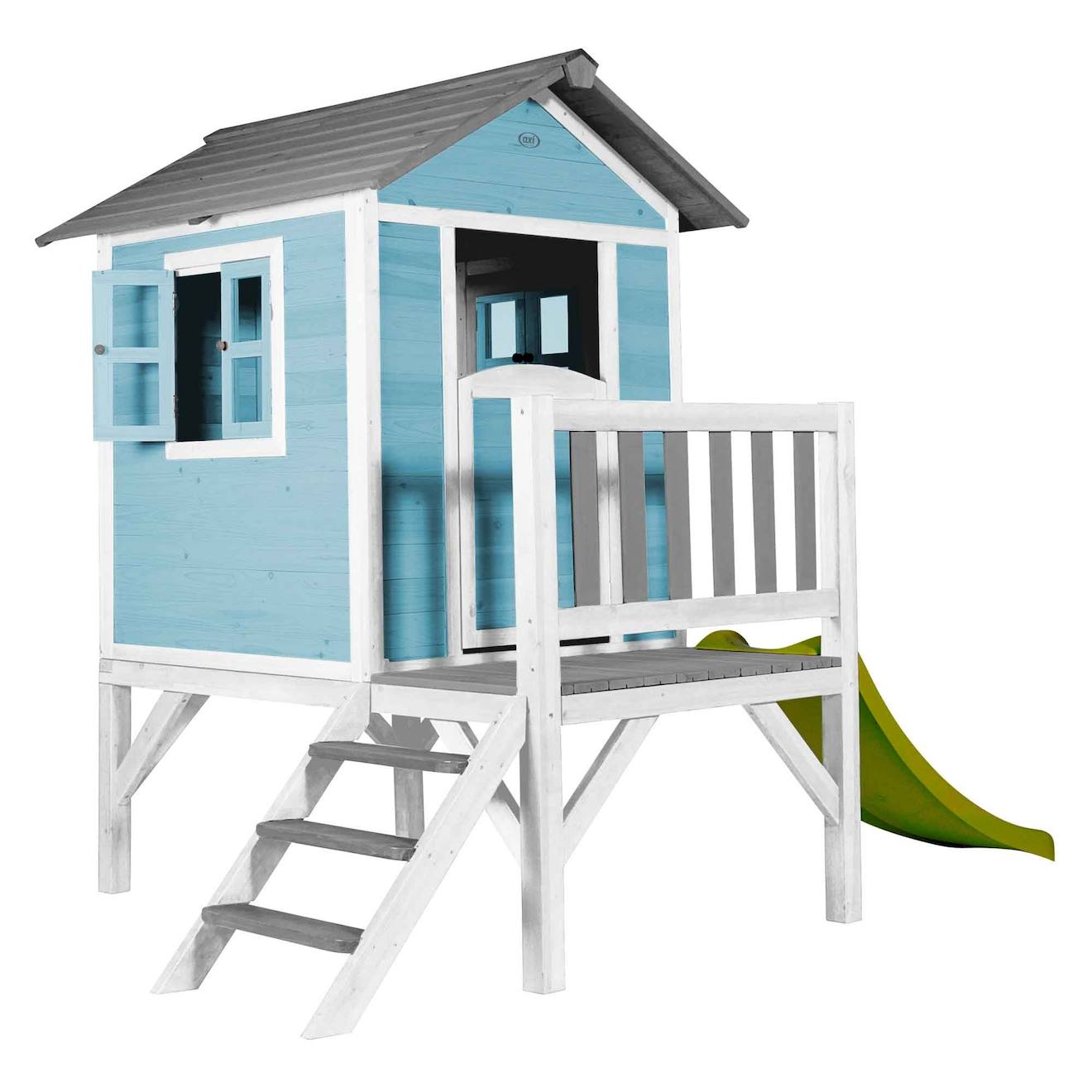 Cabane Enfant Sur Pilotis Bleu