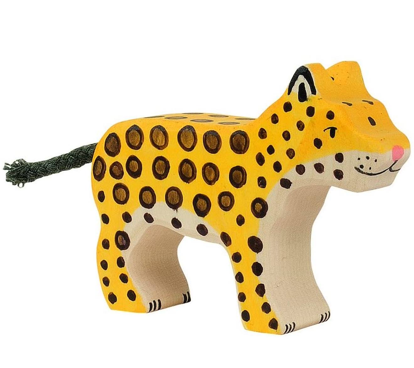 Figurine Petit Léopard Jaune