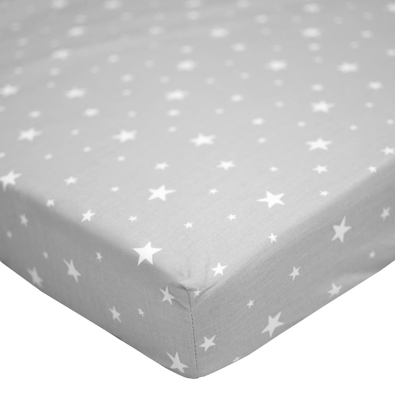 Drap-housse En Coton Stella Gris
