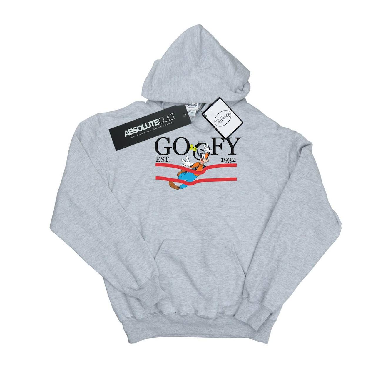 Sweat À Capuche Coton Disney By Nature Gris Chiné
