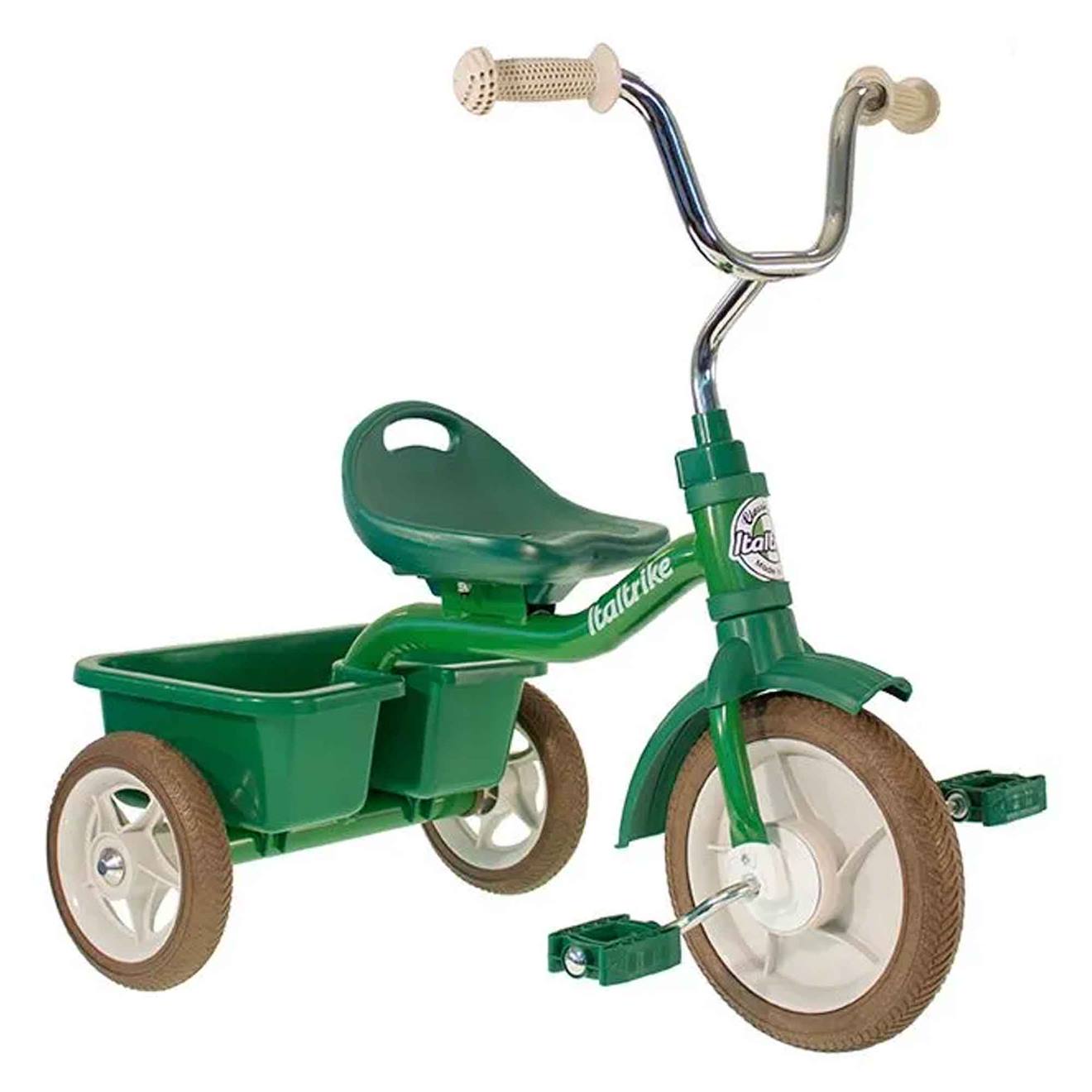 Tricycle En Métal Avec Benne Transporter Italtrike Vert