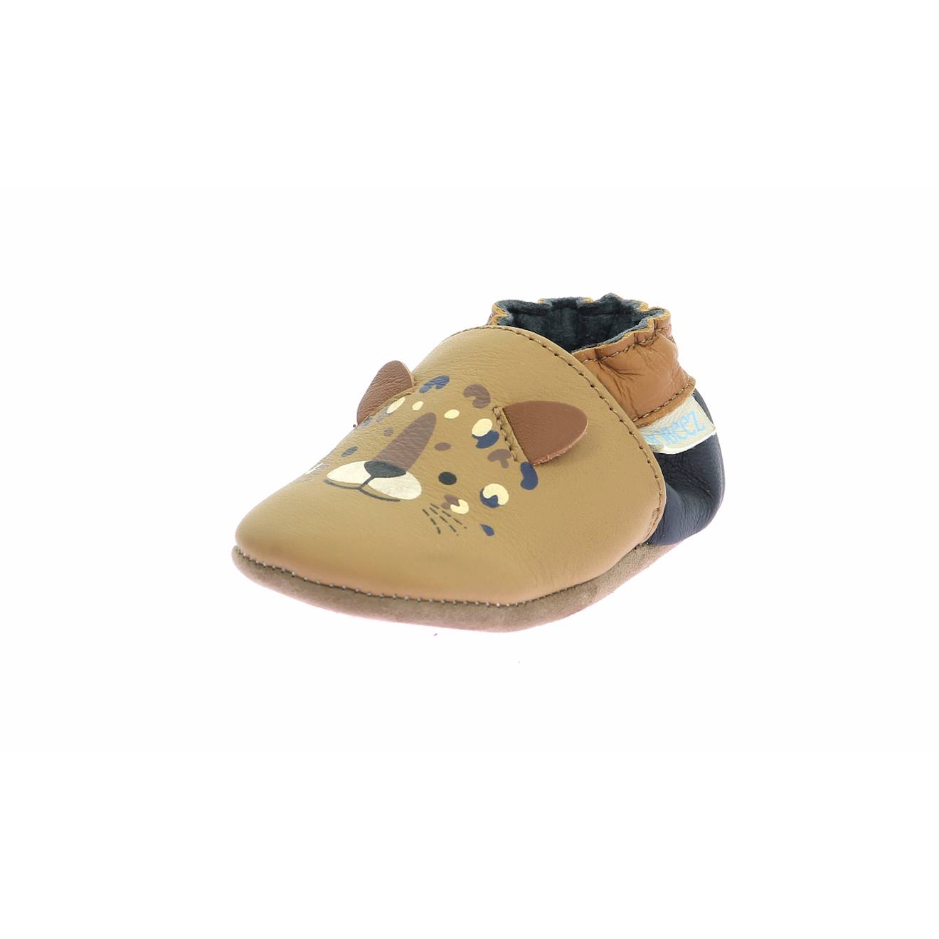 Chaussons Bébé Leo Miror Camel Clair