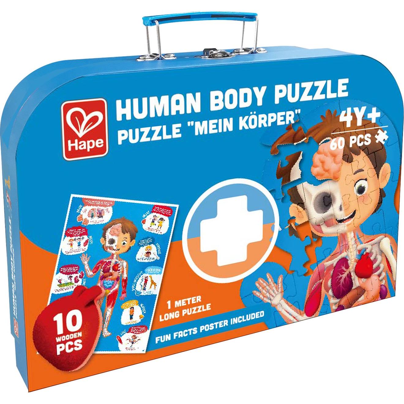 Puzzle Corps Humain Multicolore