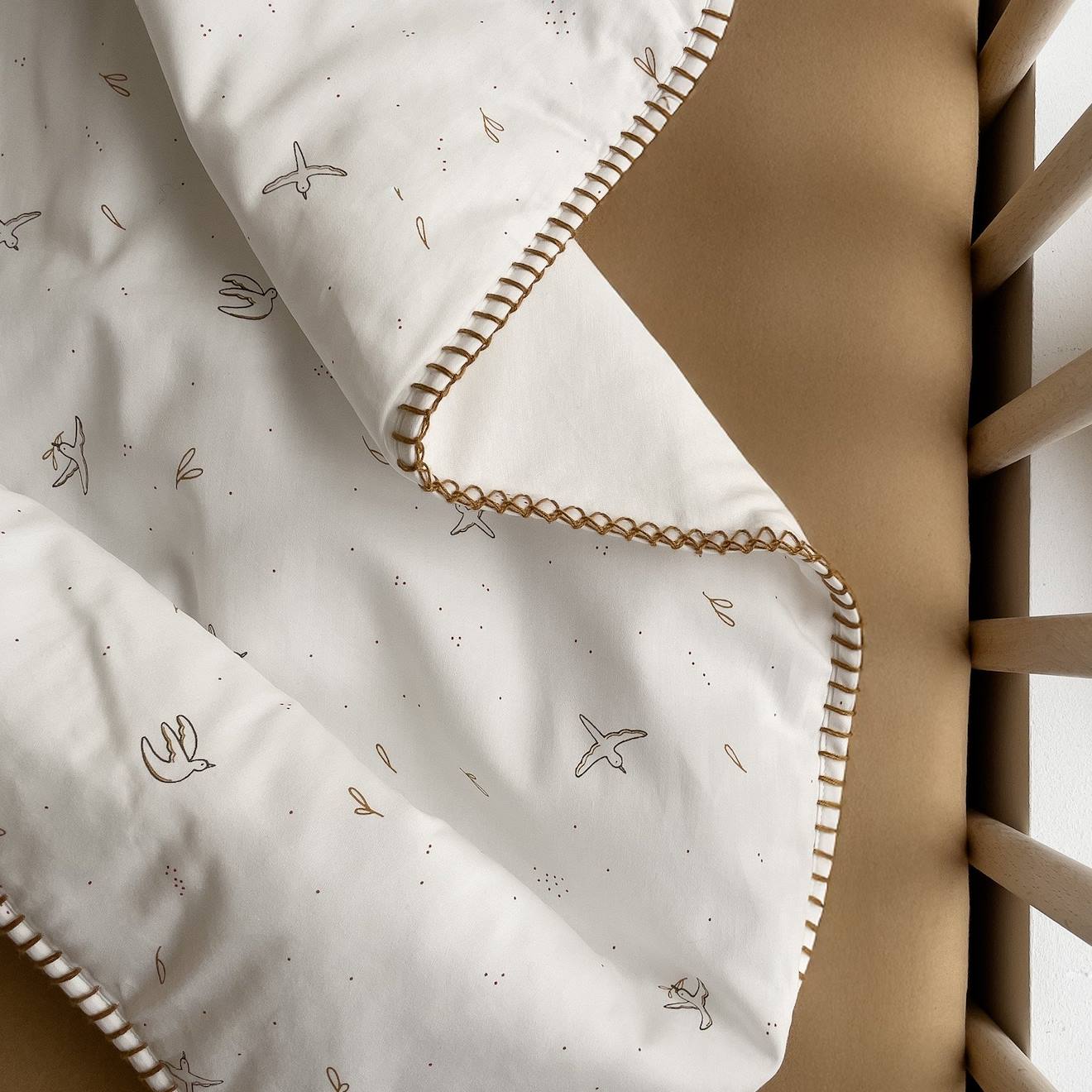 Couverture Naissance Matelassée L'envolée Ambre