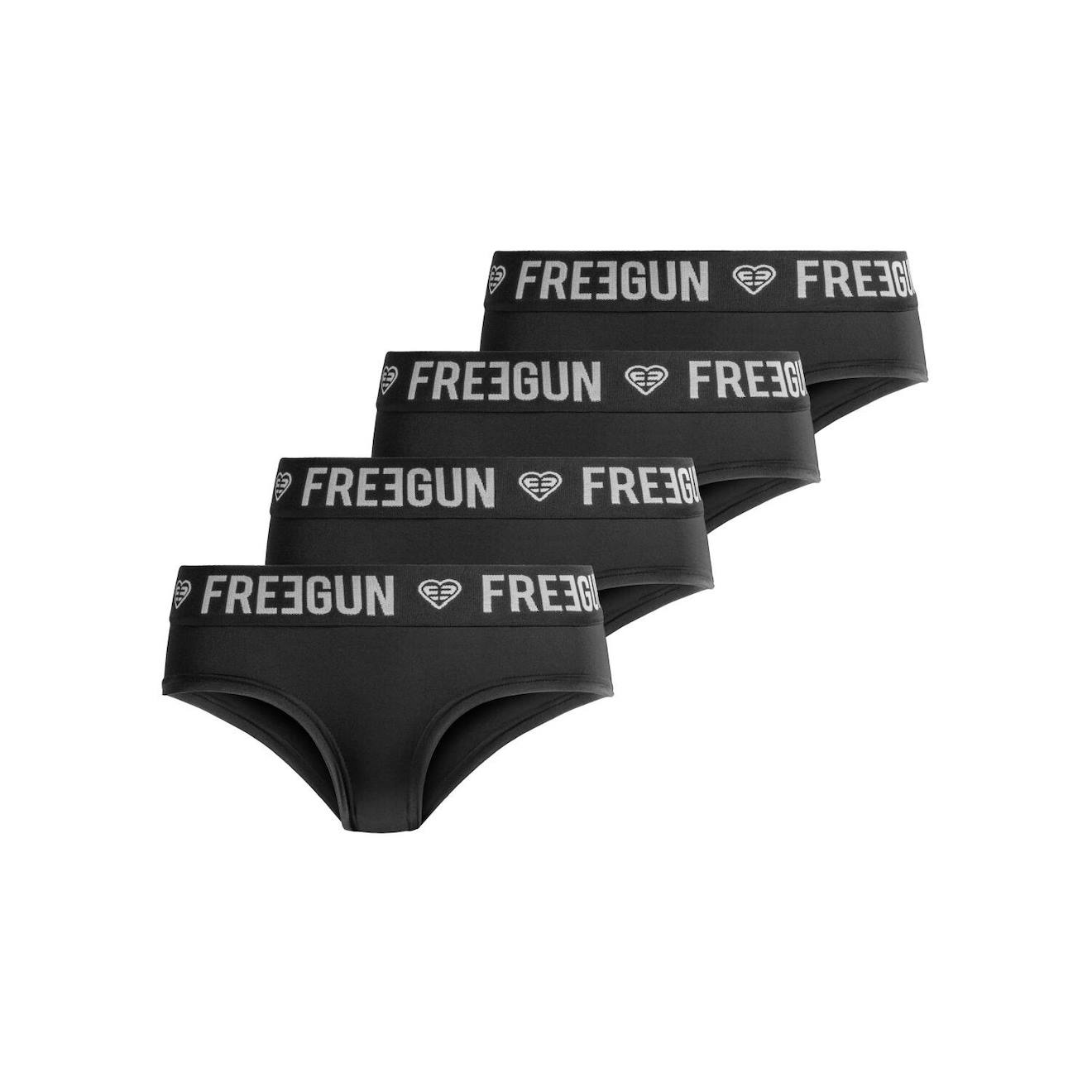 Lot De 4 Culottes Street Art Uni Noir