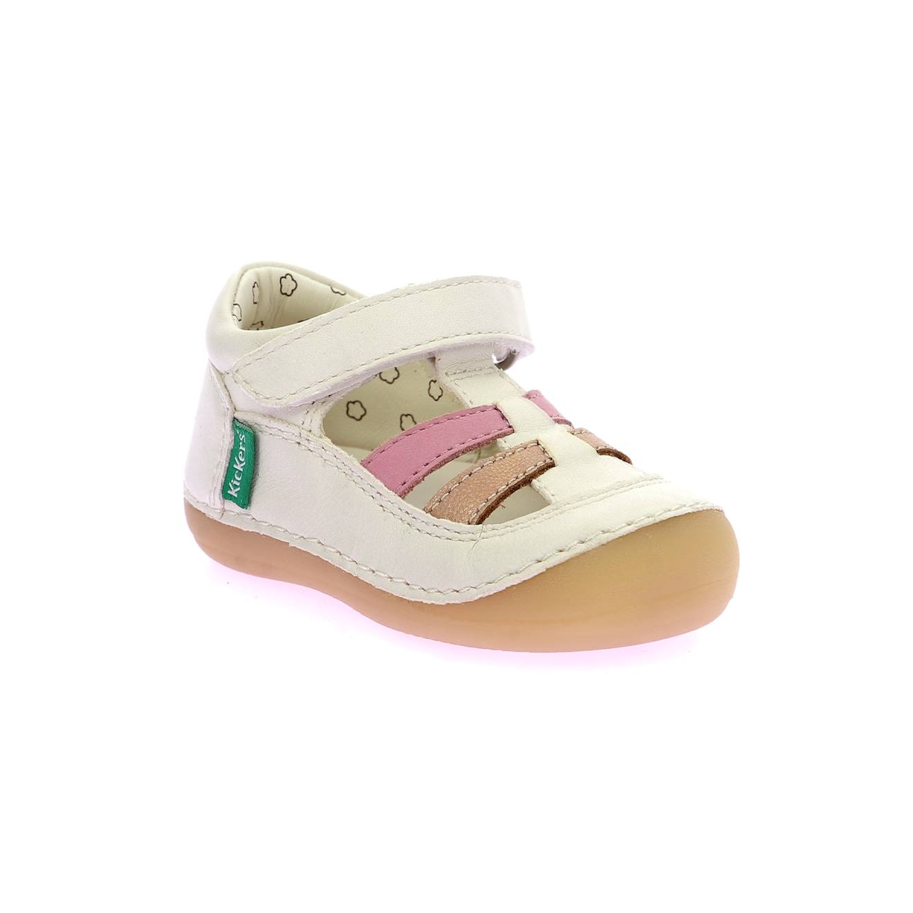 Salomés Bébé Sushy Blanc Casse Rose Or Rose