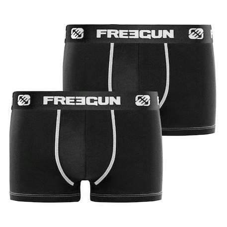 Garçon-Sous-vêtement-Slip, Boxer-Lot de 2 boxers  coton noir