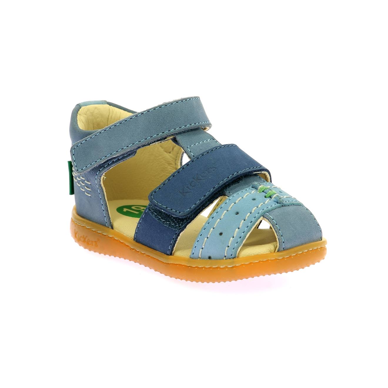 Sandales Bébé Kick Bazar Bleu Tricolore