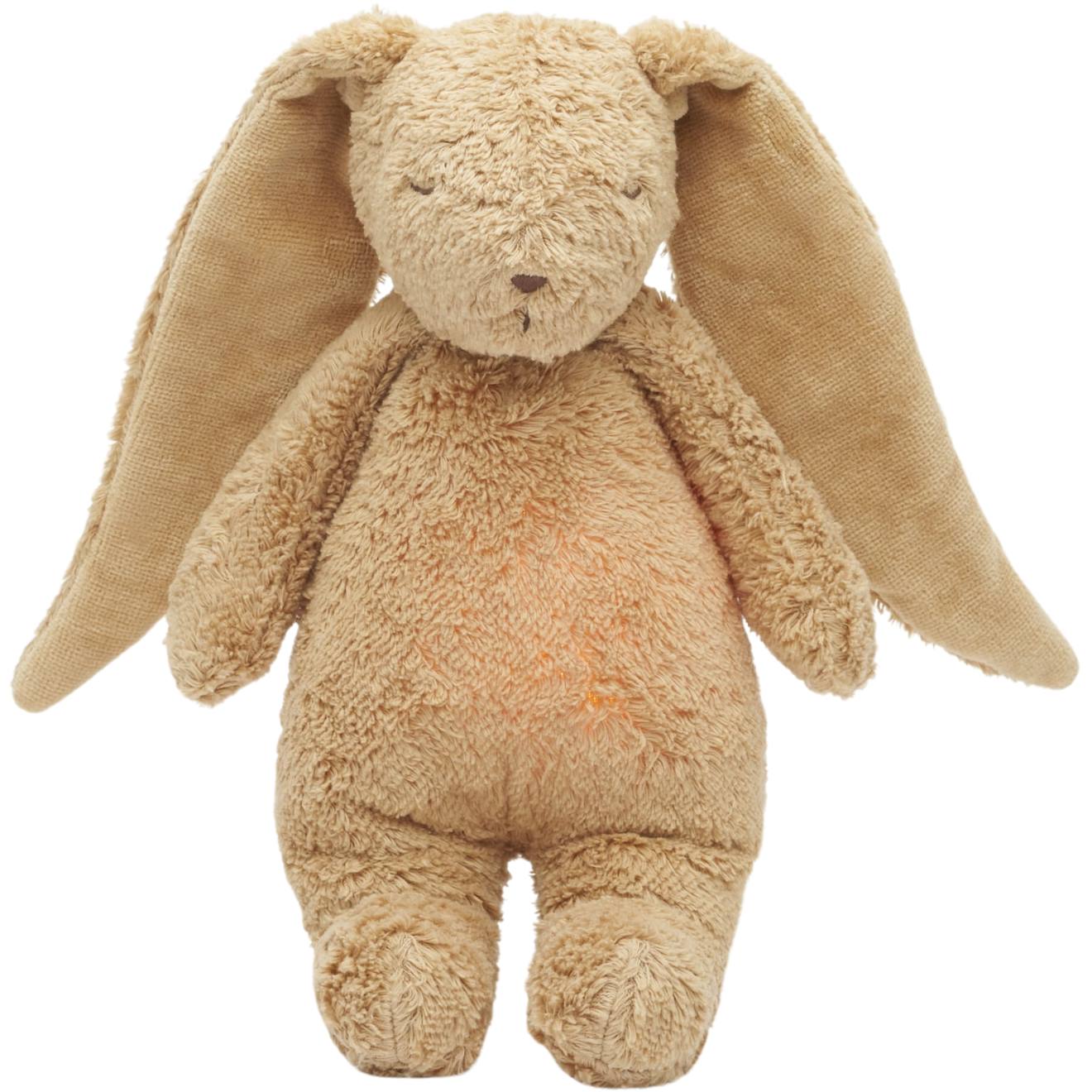 Peluche Veilleuse Lapin Nature Bio Cappuccino
