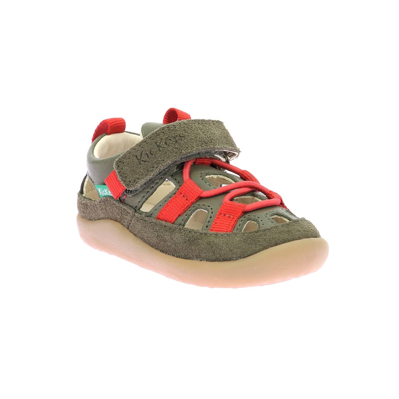 Sandales Bébé Kick Frony Kaki