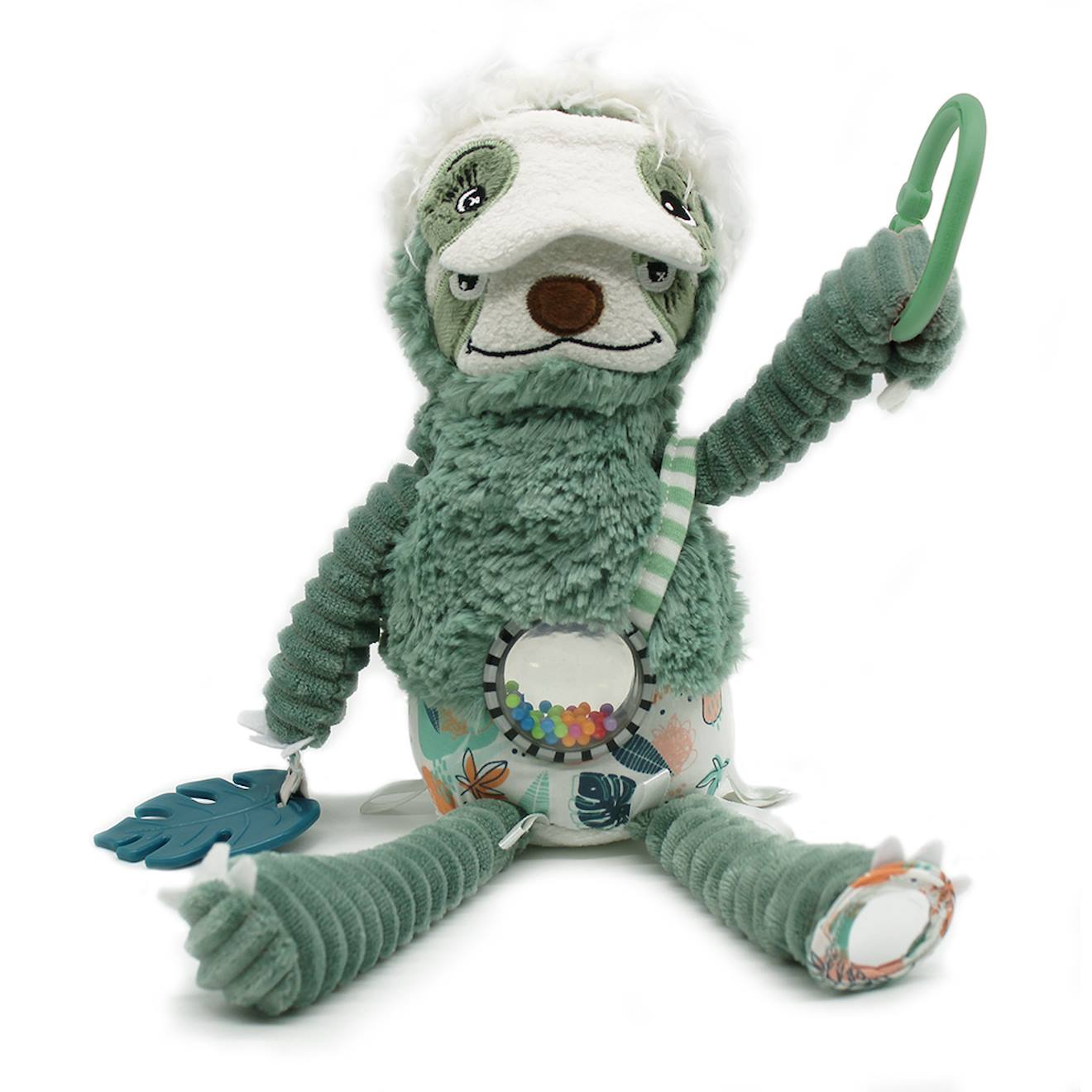 Peluche D'activités Nomade Chillos Le Paresseux Vert