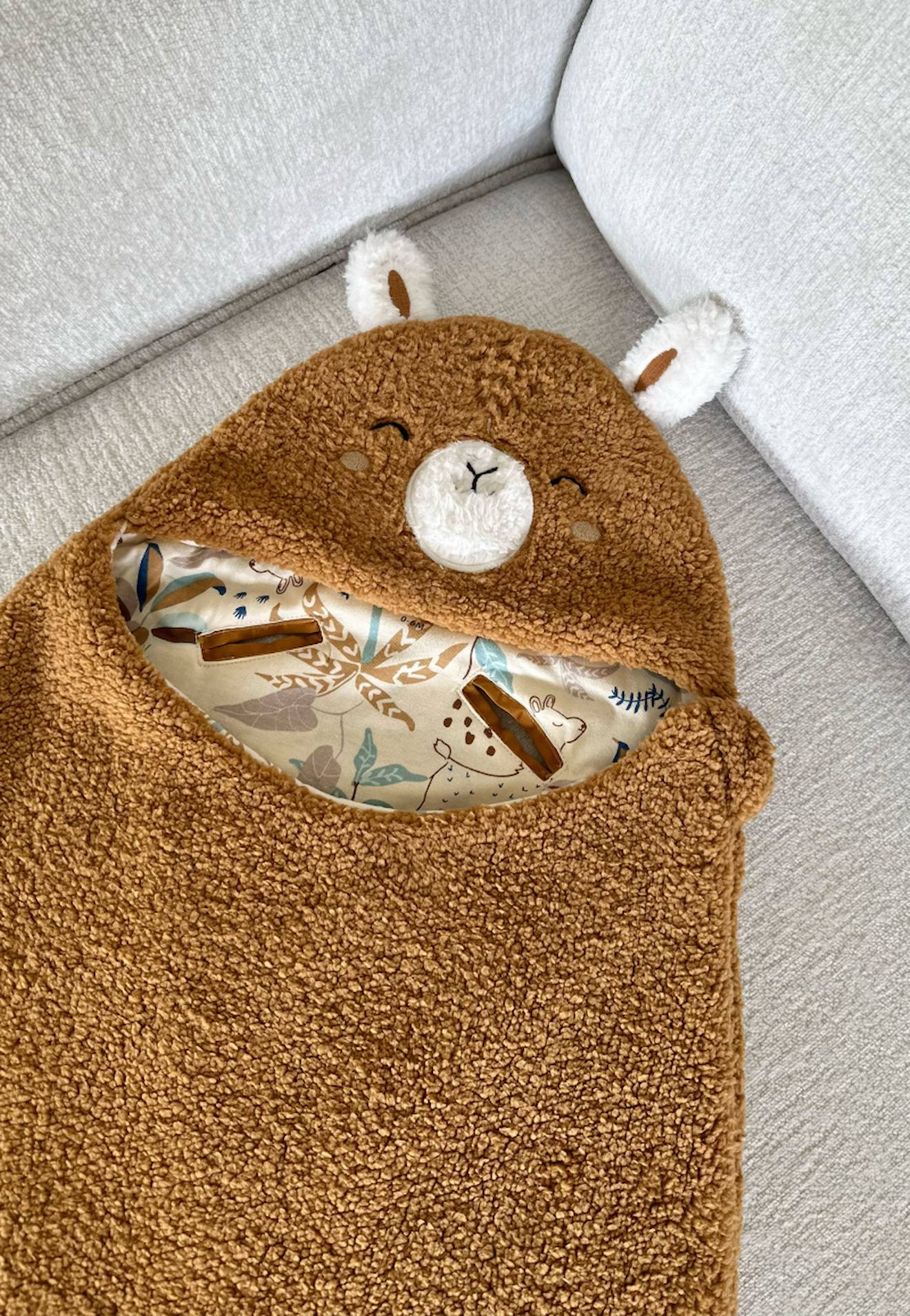 Nid D'ange En Sherpa Lamascotte Camel
