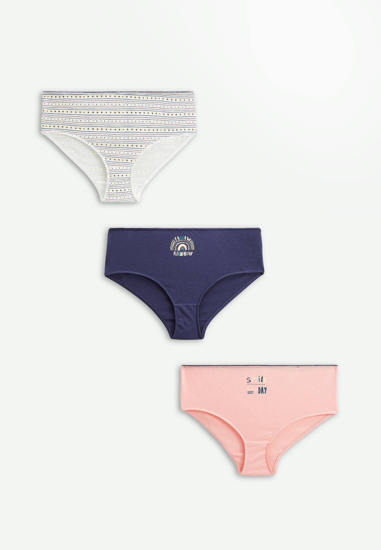 Lot De 3 Culottes Fille Saona Rose