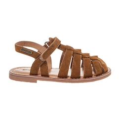 Chaussures-Sandales en cuir  à scratch