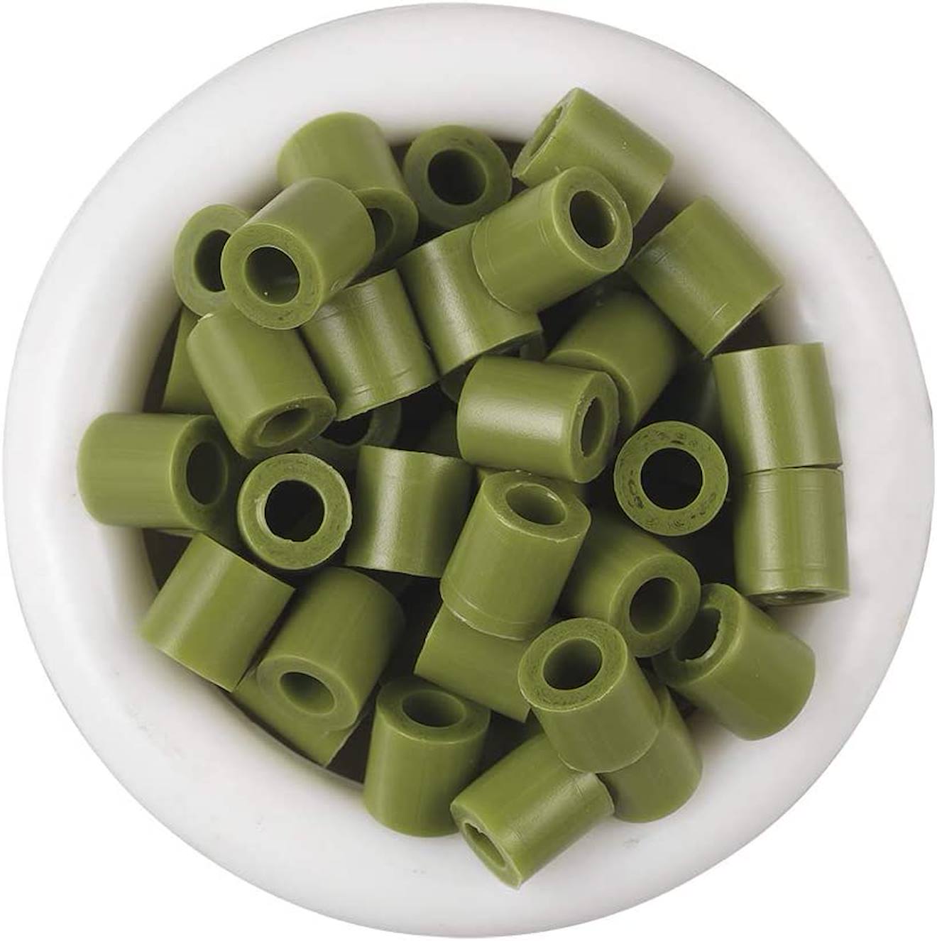 Sachet 1000 Perles Plastique Vert Olive