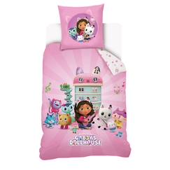Housse de couette gabby et la maison magique coton  - vertbaudet enfant