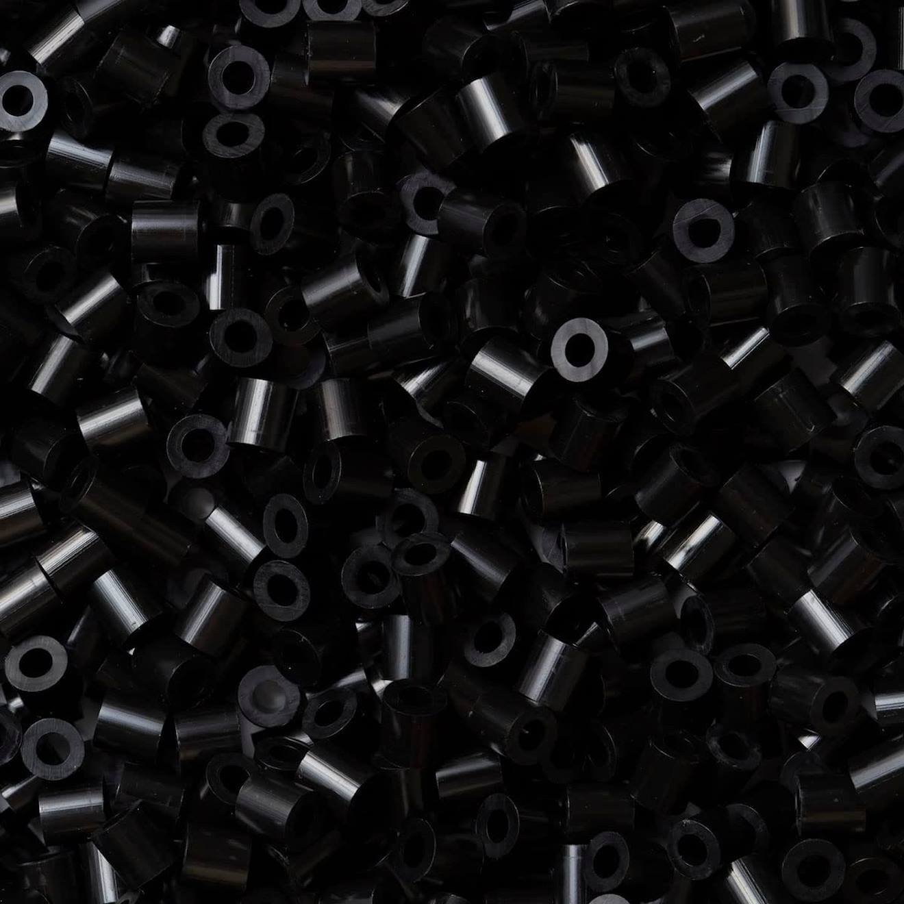 Sachet 1000 Perles Plastique Noir