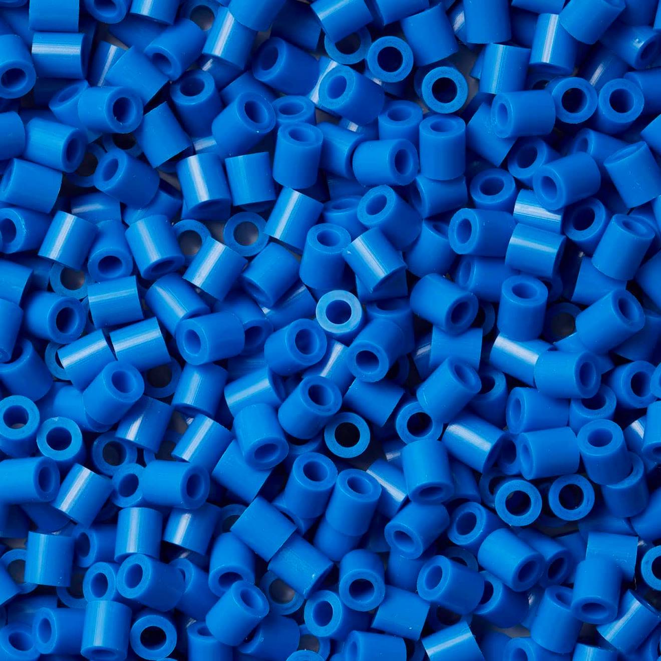 Sachet 1000 Perles Plastique Midi Bleu