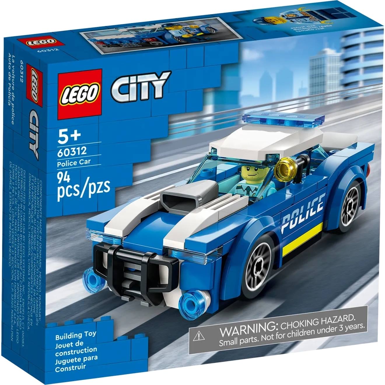 City La Voiture De Police 60312 Multicolore