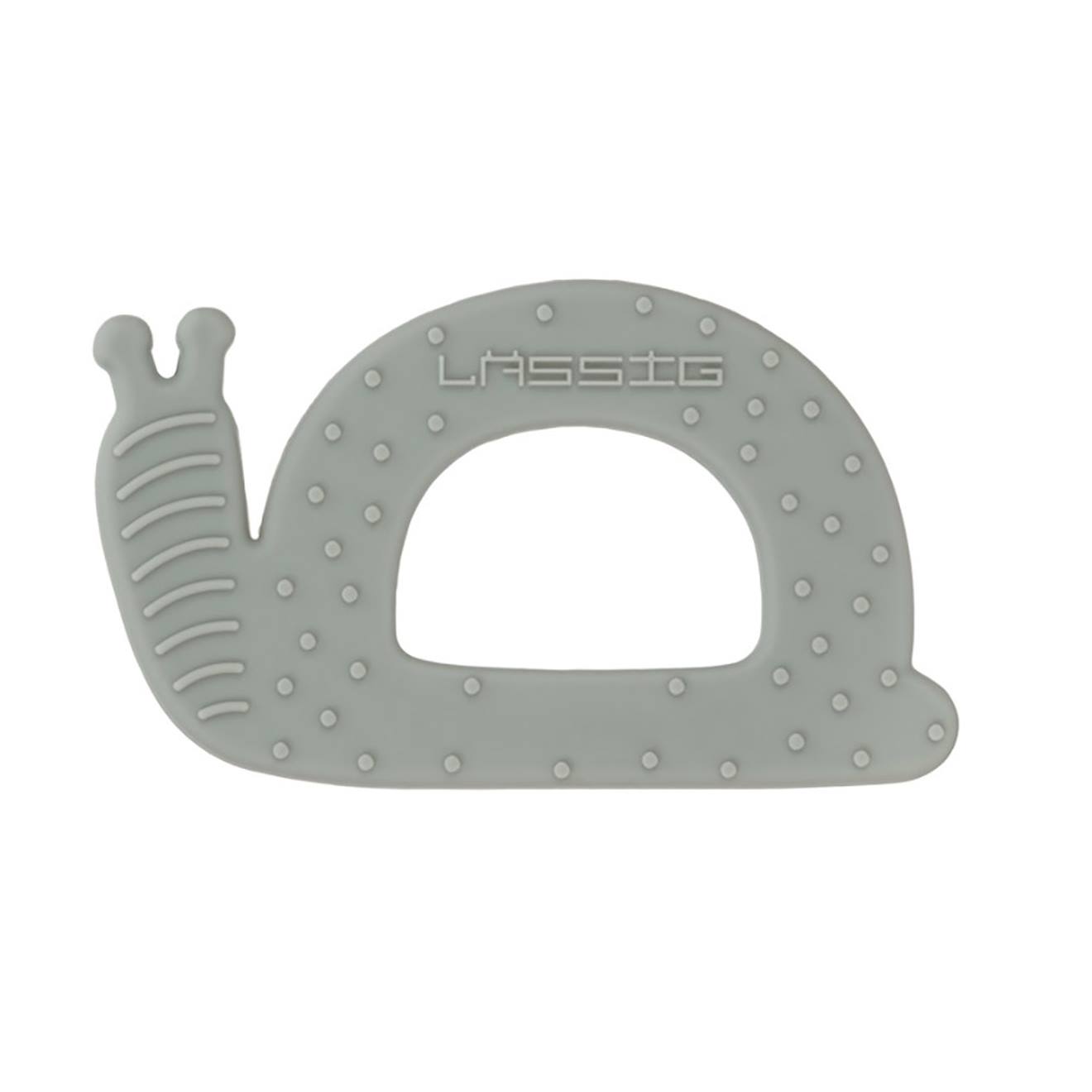 Anneau De Dentition En Silicone Escargot Gris (Lassig) - Image 1