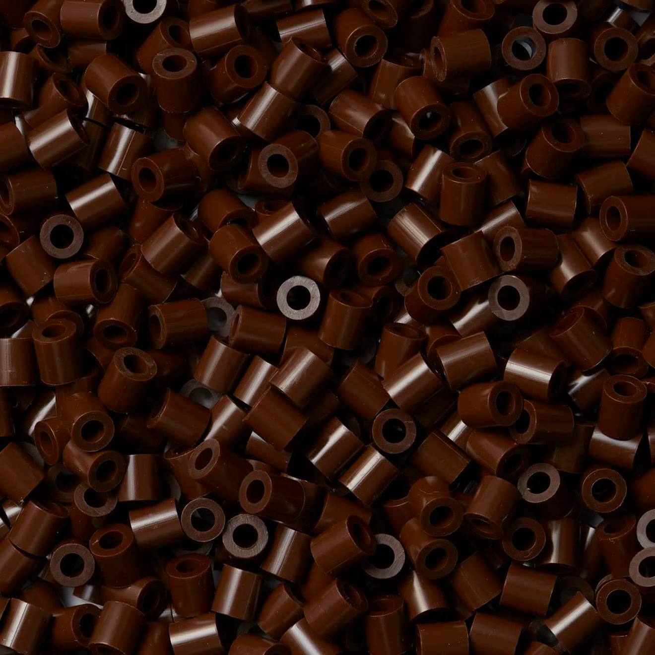 Sachet 1000 Perles Plastique Marron