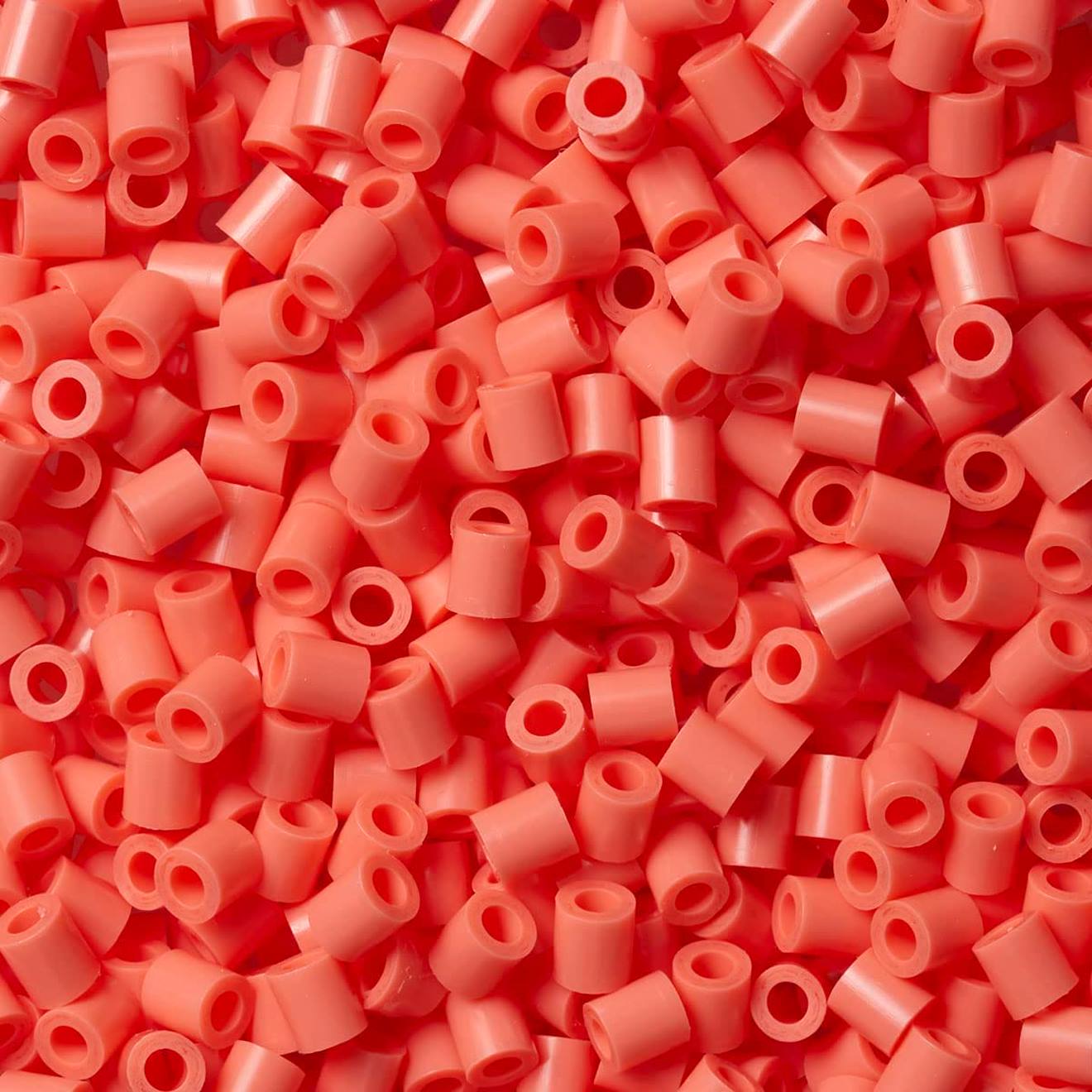 Sachet 1000 Perles Plastique Rouge Pastel