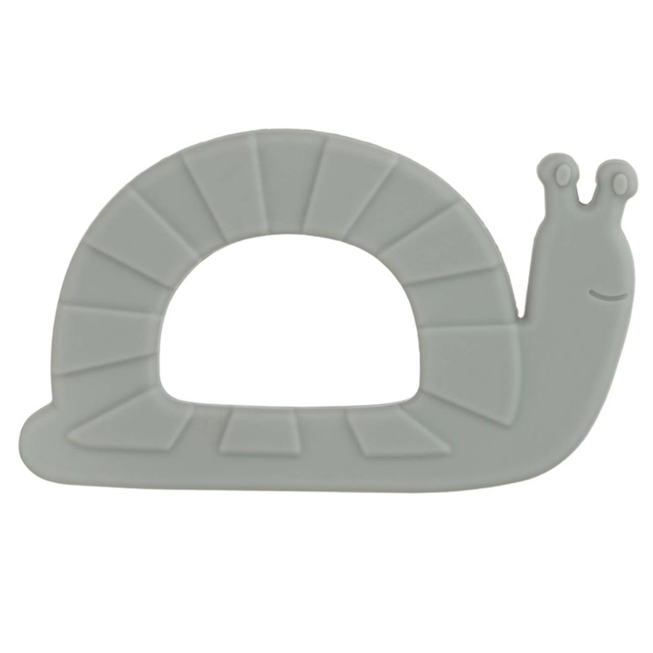 Anneau De Dentition En Silicone Escargot Gris