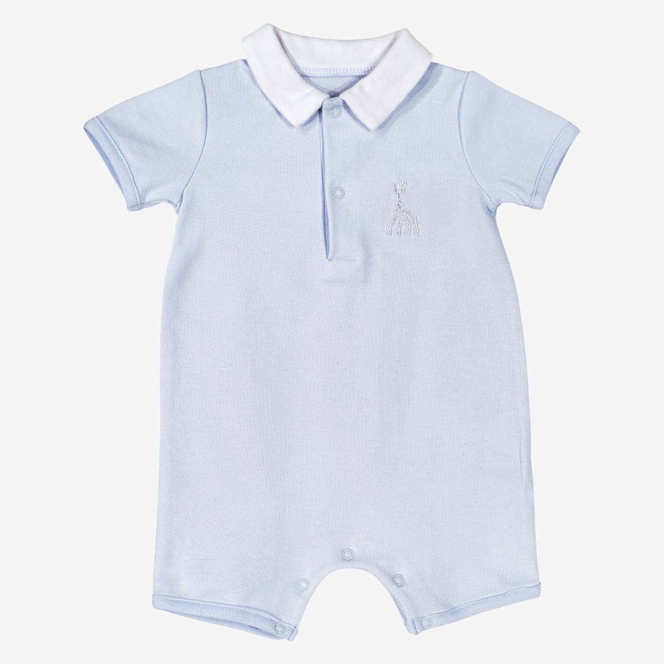 Combishort Bébé - Garçon - Sophie La Girafe Bleu