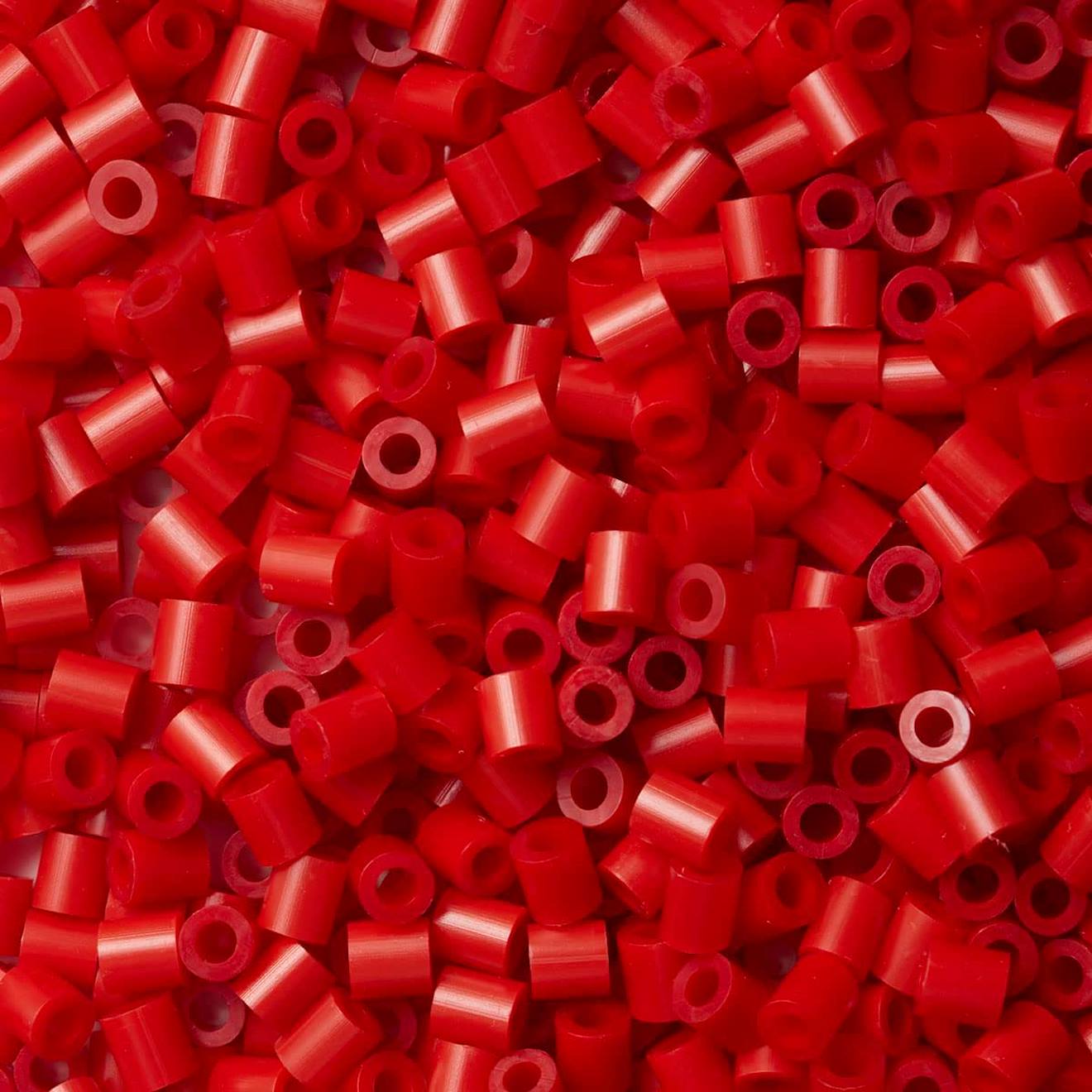 Sachet 1000 Perles Plastique Rouge Foncé