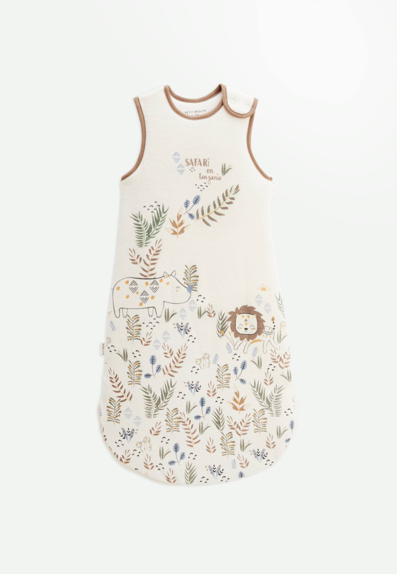 Gigoteuse D'hiver En Velours Bian Ecru