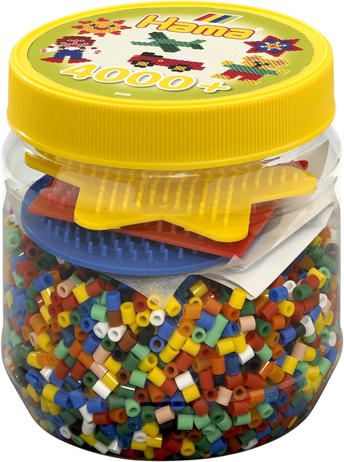 Sachet 1000 Perles Plastique Beige