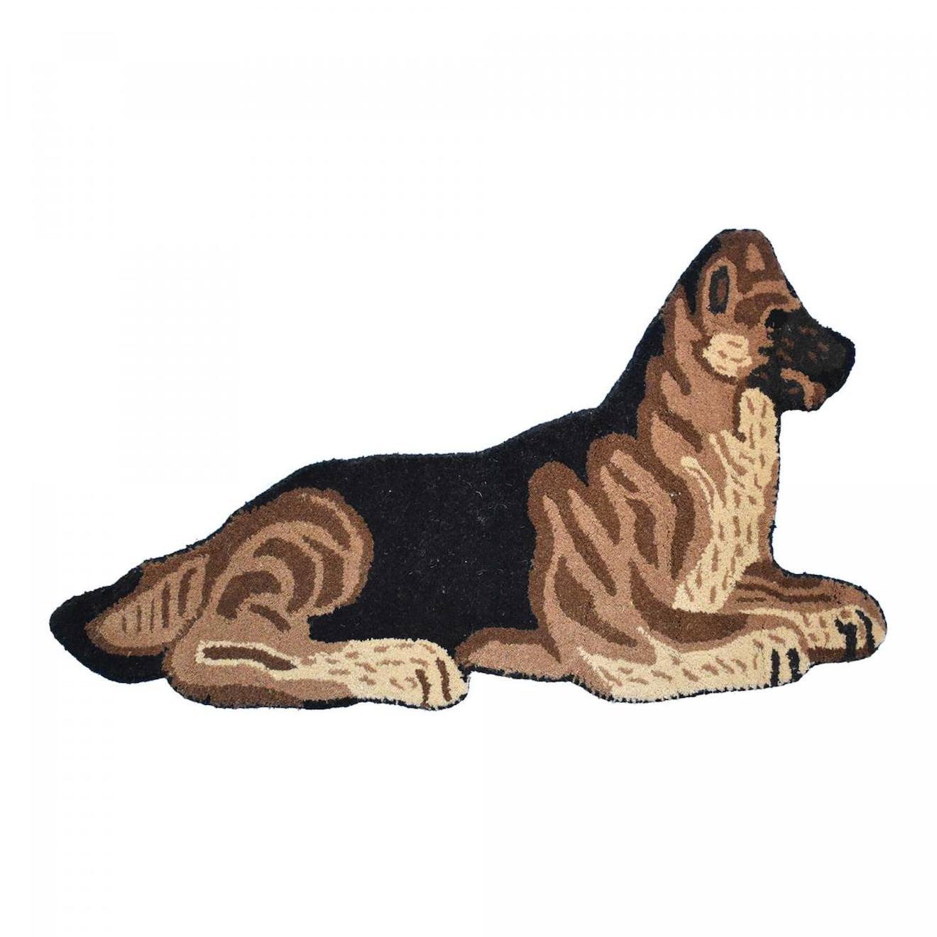 Tapis Enfant En Laine Motif Animaux Dog Beige
