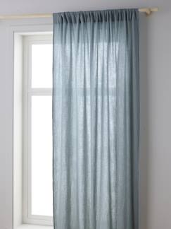 Linge de maison et décoration-Rideau tube tamisant en gaze de coton