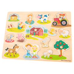 Jouet-Grand puzzle ferme 16 pcs